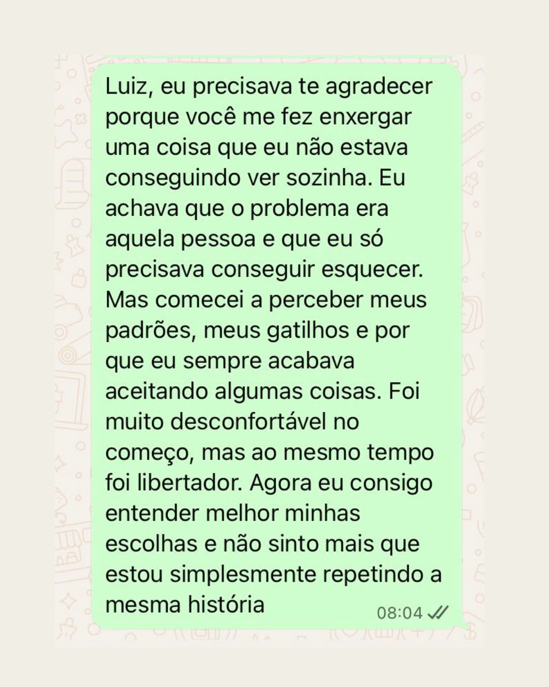 Depoimento de aluna 4