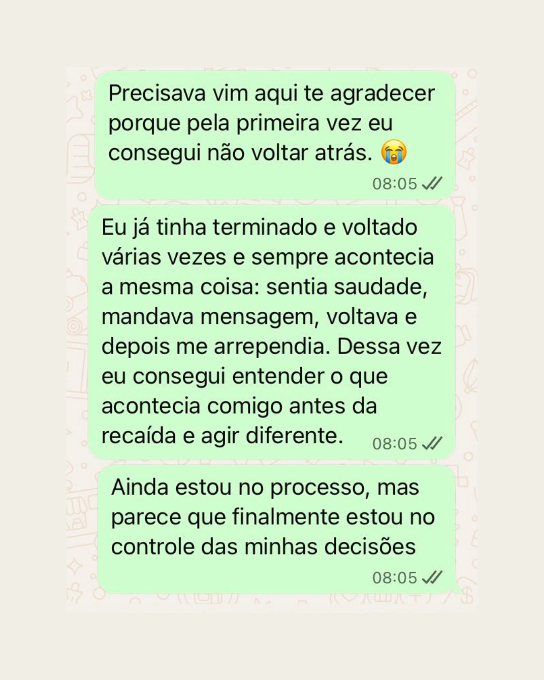 Depoimento de aluna 5